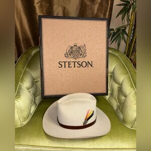 Vintage Stetson XXXXX Beaver Felt Cowboy Hat – Size 7 1/8 (57) – Silver Belly​
